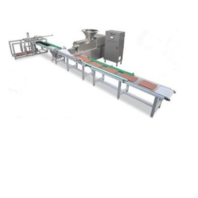 Parafuso frio automático da extrusão da entrada da barra da carne da extrusora dos alimentos para animais de estimação SUS304 linha de produção de aço inoxidável do único