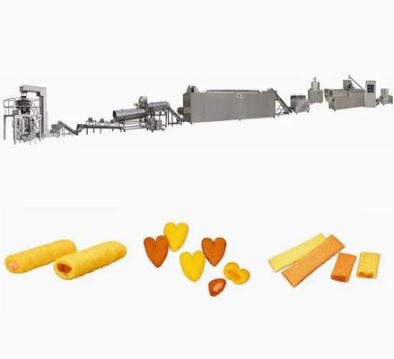 Máquina da extrusora do sopro do arroz do trigo da aveia equipada com a máquina de embalagem