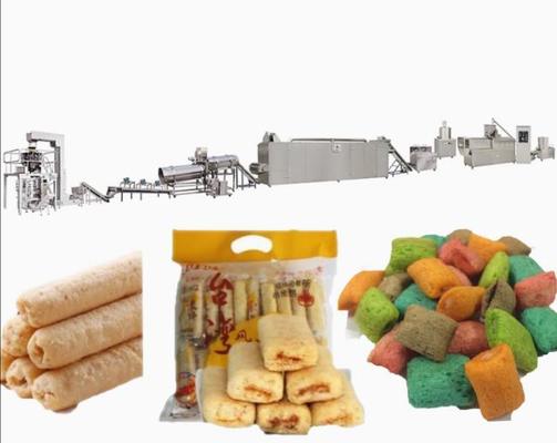 Linha de produção alimentar grande da máquina da extrusora do sopro dos petiscos do milho da capacidade