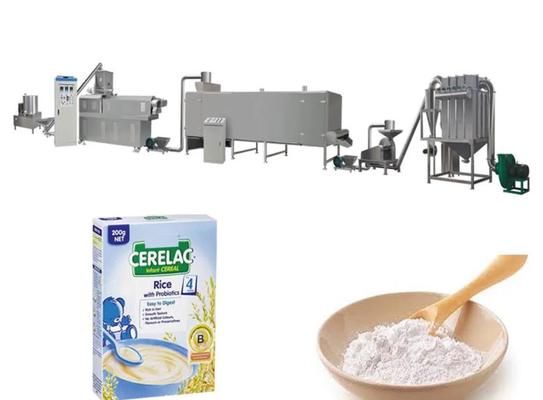 linha de processamento nutritiva da máquina da extrusora do alimento do pó do arroz 150kg/hr