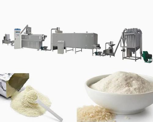 linha de processamento nutritiva da máquina da extrusora do alimento do pó do arroz 150kg/hr