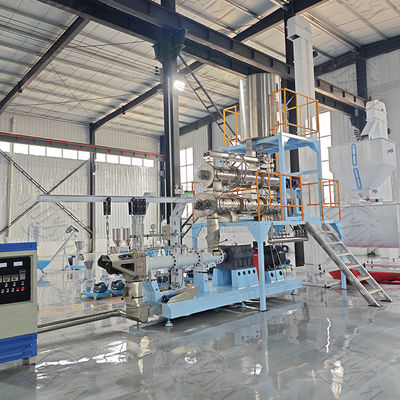Trigo Arroz Milho Farinha de Soja Desengordurada Extrusora de Alimentos para Animais Extrusora de Ração para Peixes Máquina