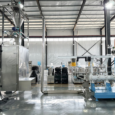 Extrusora de Alimentos para Animais de Estimação de Duplo Rosca Linha de Produção Única de Alimentos Secos para Animais de Estimação 2 toneladas/hora