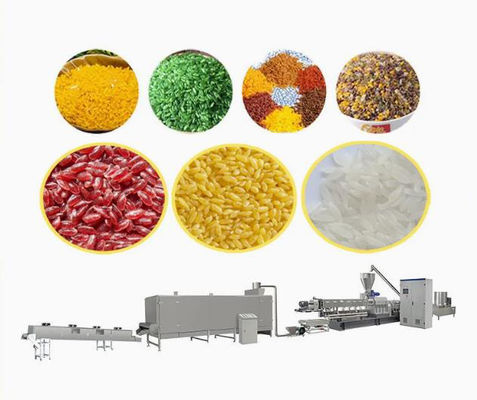 Linha expulsando da máquina da extrusora do alimento de petisco/arroz artificial com CE