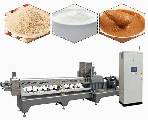 Máquina gêmea da extrusora do alimento do parafuso, linha de produção alterada do amido