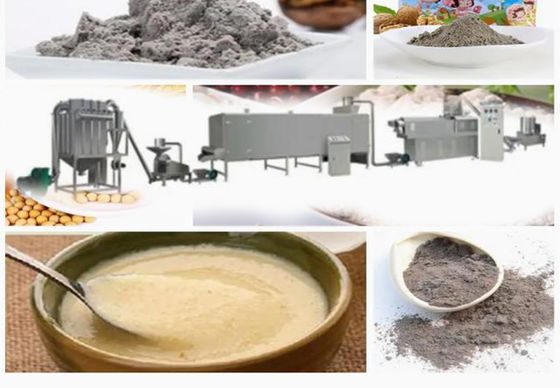 Máquina expulsando do alimento nutritivo do pó do arroz do bebê/linha de produção