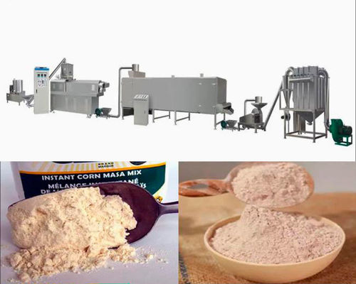 Linha nutritiva expulsa da transformação de produtos alimentares da farinha do pó de bebê do arroz