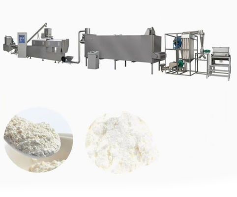 Máquina expulsando 200-250kg/h da extrusora do alimento do pó da nutrição do parafuso gêmeo