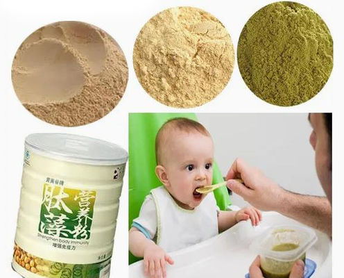 Máquina expulsando 200-250kg/h da extrusora do alimento do pó da nutrição do parafuso gêmeo