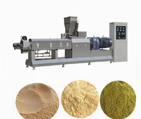 Máquina extrusora de alimentos de farinha de arroz com dupla rosca Equipamento de extrusão de alimentos 193kw
