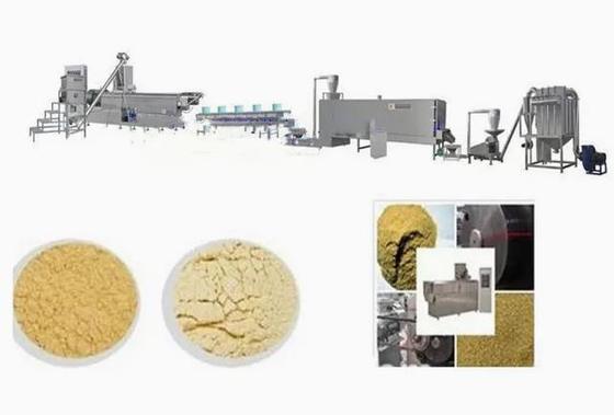 Material de aço inoxidável automático do rendimento alto com várias formas da linha expulsa da extrusão do parafuso do gêmeo do alimento