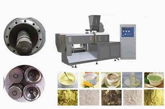 Material de aço inoxidável automático do rendimento alto com várias formas da linha expulsa da extrusão do parafuso do gêmeo do alimento