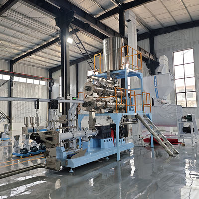 Equipamento seco da extrusora dos alimentos para animais de estimação do parafuso gêmeo de aço inoxidável para o cão, pássaros