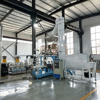 Equipamento inteiramente contínuo e automático 1ton -3 ton/h da extrusora dos alimentos para animais de estimação dos peixes/cão