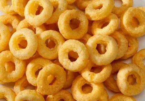 Máquina de fabricação de alimentos para lanches em 3D 200-260kg/H Triângulo Roung Tube Anel de Cebola