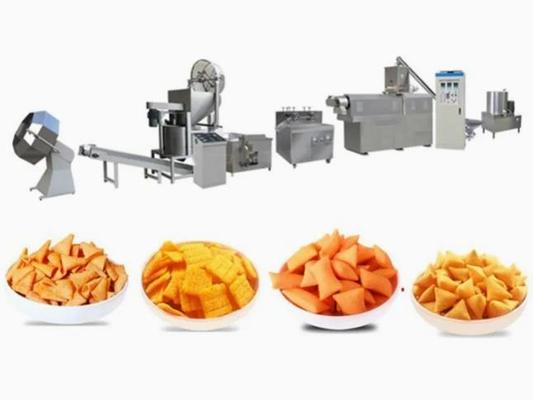 Linha de processamento automática da máquina da extrusora do petisco de Panipuri/Golgappa Fryum 3d