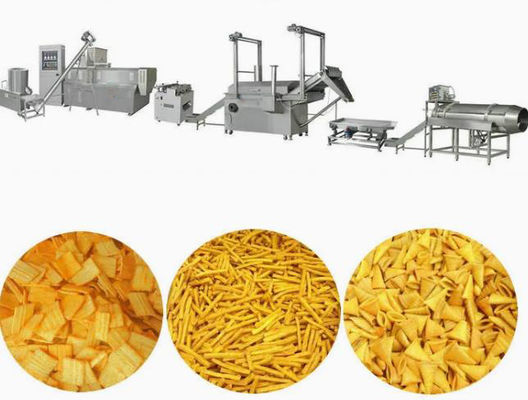 O CE ISO9001 aprovou 3D 2D Extruded que frita a linha da transformação de produtos alimentares do petisco