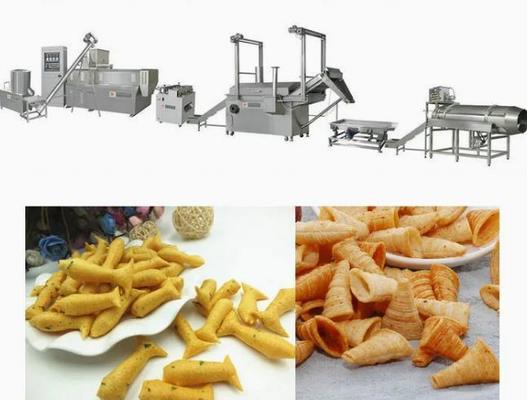 Tri máquina da extrusora do petisco do alimento da pelota de D, maquinaria fritada da transformação de produtos alimentares