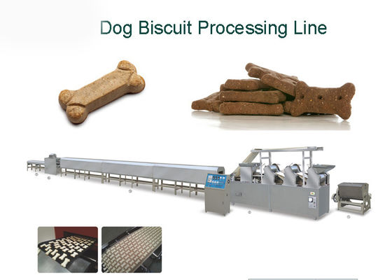 Amor de cachorrinho fácil comer a linha de processamento equipamento do biscoito de cão da fabricação de biscoitos do animal de estimação
