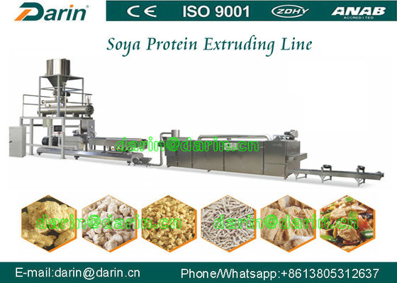 O feijão de soja textured a máquina da extrusora da soja da proteína, maquinaria dos flocos de milho