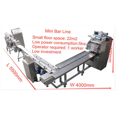 150mm 90pcs/Min Cereal Bar Making Machine com cortador