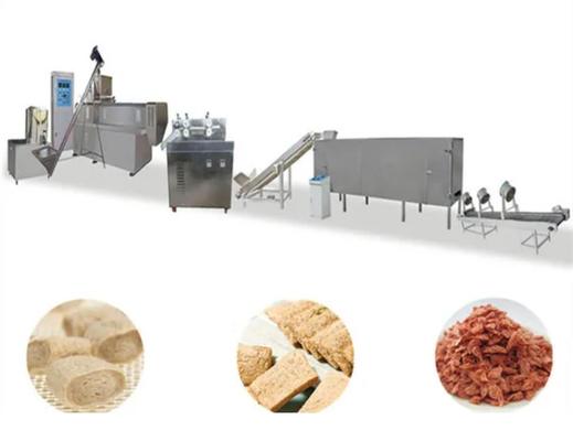 Máquina de poupança de energia da extrusora da soja, equipamento da transformação de produtos alimentares das pepitas da soja