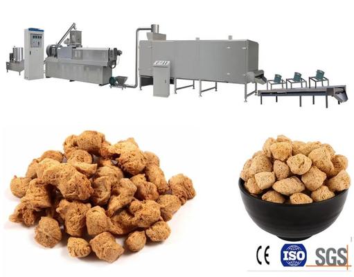 Proteína da soja/carne Textured automáticas completas da soja que faz o aço 304 de Stanless da máquina