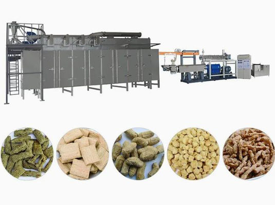 Máquina Extrusora de Chunks de Soja Vegetal TVP TSP 110kw Certificado CE