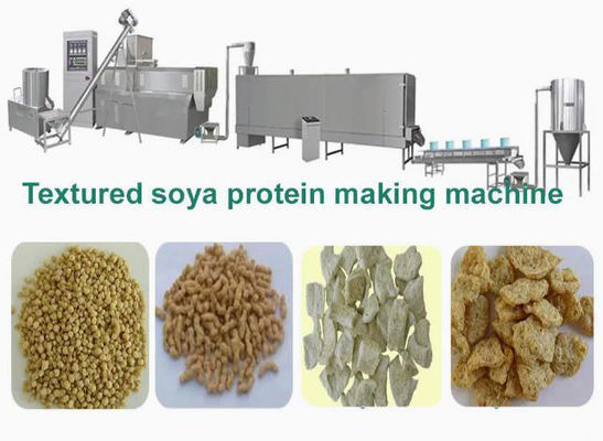 Linha de produção Textured da extrusora das pepitas da máquina/soja da extrusora da soja