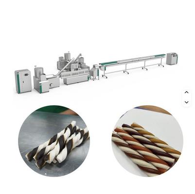 Linha da extrusora do deleite do equipamento/animal de estimação de fabricação dos alimentos para animais de estimação dos petiscos do cão