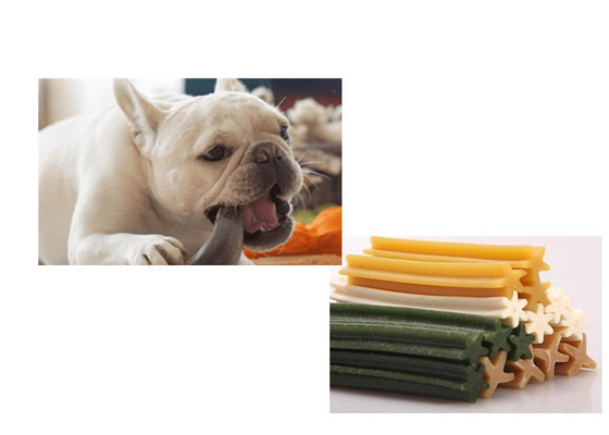 O único animal de estimação da máquina do fabricante do alimento para cães da pastilha elástica dos deleites da cor trata o equipamento