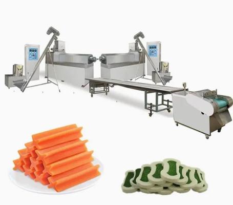 O ANIMAL DE ESTIMAÇÃO 100KW mastiga a linha de produção máquina do deleite do animal de estimação de aço inoxidável