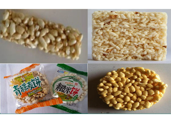 Barra do cereal dos arrozes tufados do produto comestível que faz a máquina 100~200kg pela hora