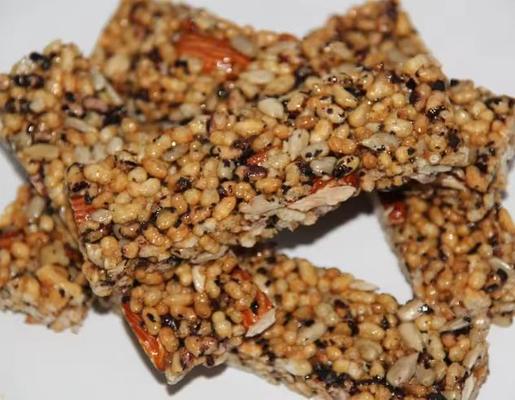 Barra de amendoim da barra do cereal que faz a máquina, máquina de sopro do cereal