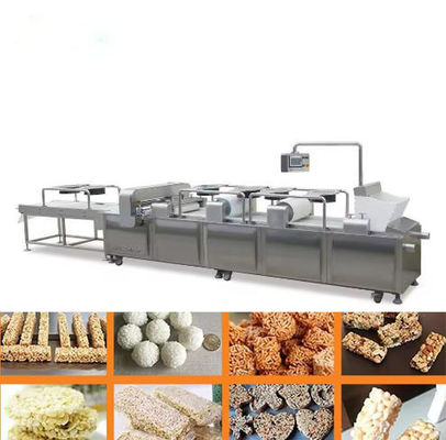 Linha de aço inoxidável da transformação de produtos alimentares do petisco da barra do cereal, barra de energia que faz a máquina