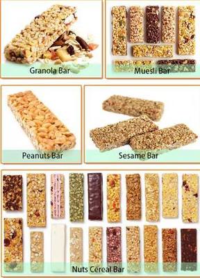 Linha de aço inoxidável da transformação de produtos alimentares do petisco da barra do cereal, barra de energia que faz a máquina