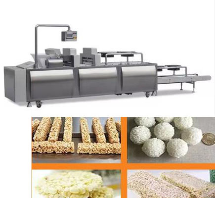 Doces da bola de arroz, máquina do arroz/linha de produção de sopro aço barra do cereal 304 de Stantless