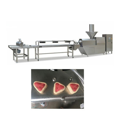 Linha de produção fria dos alimentos para animais de estimação da extrusão, animal de estimação que mastiga a máquina do osso com índice alto da carne