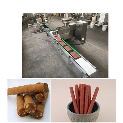 Linha de processamento Meaty automática completa trabalho dos alimentos para animais de estimação da tira da economia do produto comestível da reunião