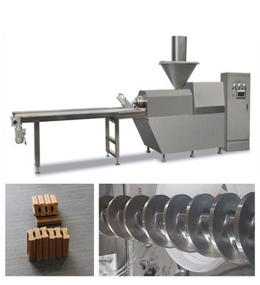 Linha de produção automática máquina material de aço inoxidável dos alimentos para animais de estimação do petisco da carne do animal de estimação