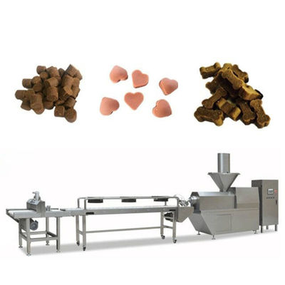 Cão macio da carne espasmódica que mastiga a linha de produção PLC dos alimentos para animais de estimação de Siemens