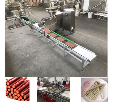 A carne automática de aço inoxidável descasca a máquina da extrusão do animal de estimação da entrada