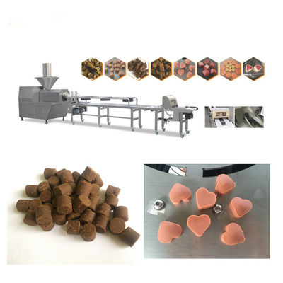 Linha de produção fria dos alimentos para animais de estimação da extrusão do deleite do cão para a fatura do deleite do animal de estimação