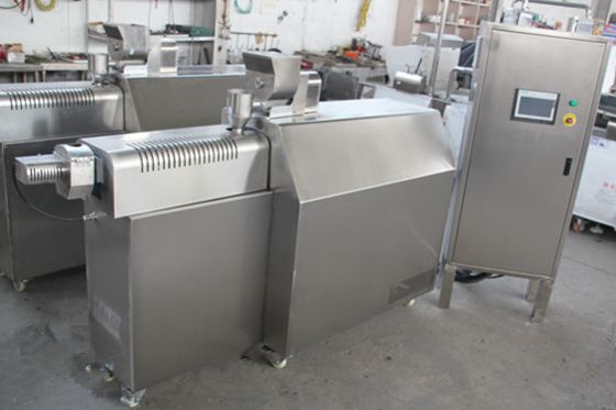 Mini linha extrusora da produção dos alimentos para animais de estimação da fórmula dos testes de laboratório de parafuso do dobro