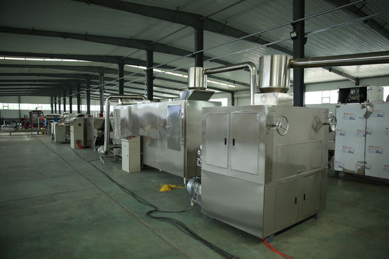 O milho 300KG/H lasca-se linha de processamento linha de produção do cereal do café da manhã