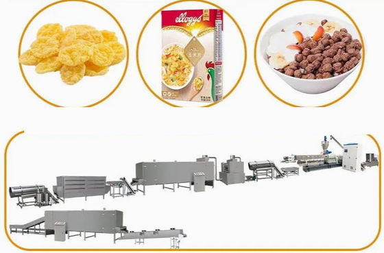 O milho lasca-se linha de produção com padrão do CE