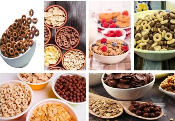 linha de processamento multifuncional deliciosa dos flocos de milho do bom desempenho/cereal de café da manhã