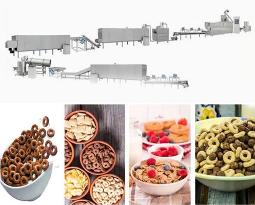 linha de processamento multifuncional deliciosa dos flocos de milho do bom desempenho/cereal de café da manhã