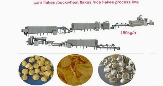 Floco de milho 304 de aço inoxidável que faz a máquina para produtos de Kellogg e de Nestle