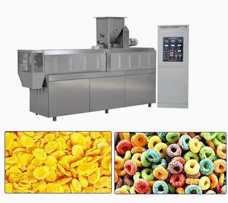 Linha de processamento automática dos flocos de milho, máquina da pipoca da casa do café da manhã do cereal